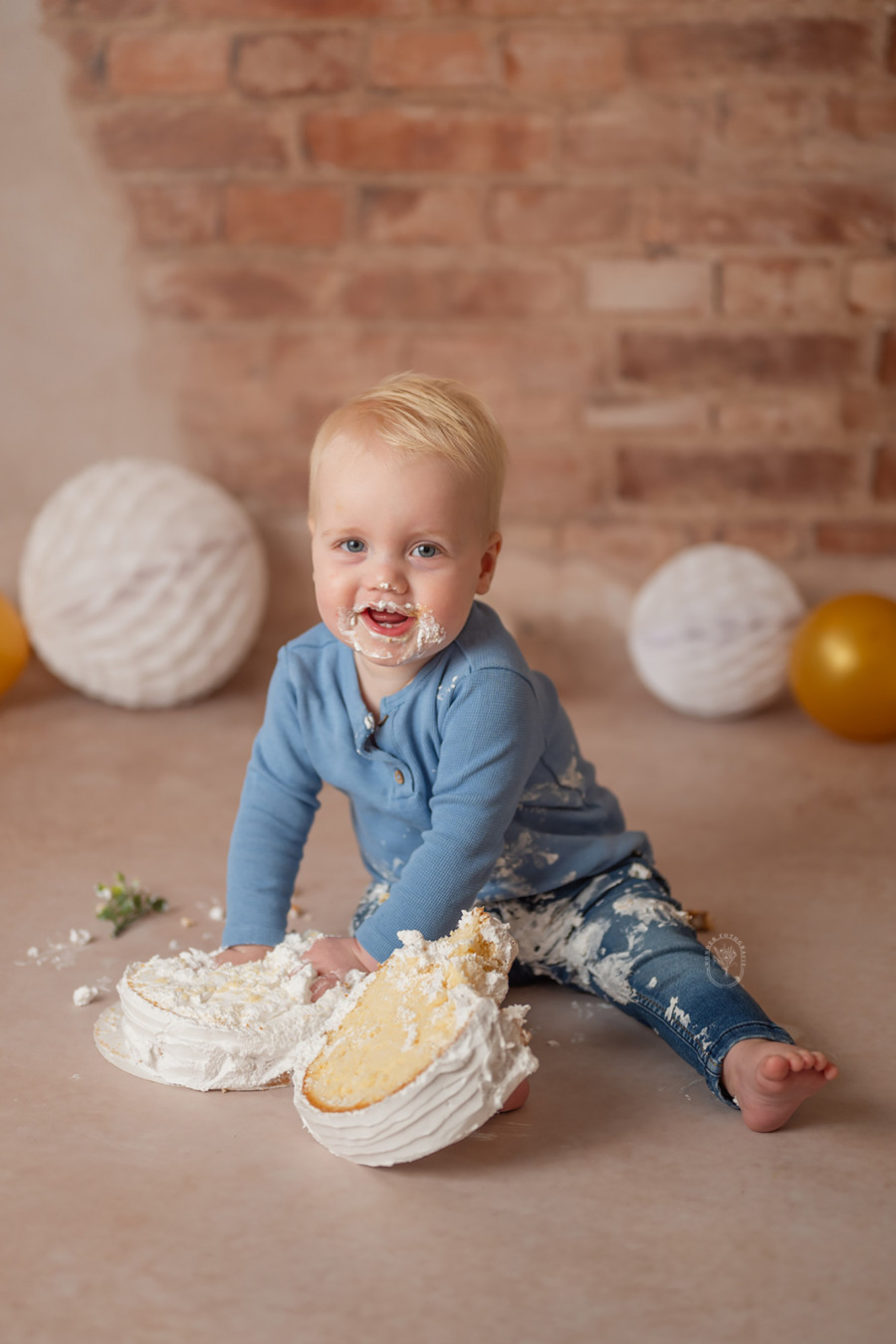 Cake Smash Fotoshoot Friesland Baby Fotografie Flevoland